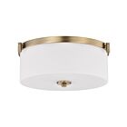 Satco 60-8207 Liam 3-lumières 60W Laiton bruni Plafonnier encastré