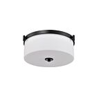 Satco 60-8217 Liam 3-lumières 60W Noir mat Plafonnier encastré