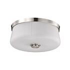 Satco 60-8220 Lune 3-lumières 60W Nickel brossé Plafonnier encastré