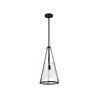 Satco 60-8256 Valentine 1-lumière 60W Noir Suspendu