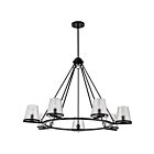 Satco 60-8259 Valentine 7-lumières 60W Noir Lustre