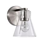 Satco 60-8331 Gianna 1-lumière 60W Nickel brossé Luminaire de vanité