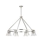 Satco 60-8336 Gianna 8-lumières 60W Nickel brossé Lustre