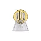 Satco 60-8341 Gianna 1-lumière 60W Laiton vintage Luminaire de vanité