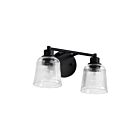 Satco 60-8602 Grayson 2-lumières 100W Noir mat Luminaire de vanité