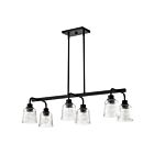 Satco 60-8610 Grayson 6-Lumière 60W Noir mat Suspendu