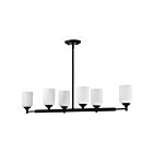 Satco 60-8649 Solara 6-Lumière 60W Noir mat Suspendu