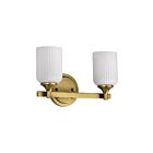 Satco 60-8662 Solara 2-lumières 100W Noir mat Luminaire de vanité