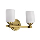 Satco 60-8662 Solara 2-lumières 100W Noir mat Luminaire de vanité