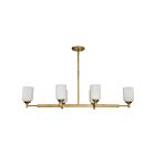 Satco 60-8669 Solara 6-Lumière 60W Laiton naturel Suspendu