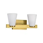 Satco 60-8722 Royale 2-lumières 100W Laiton bruni Luminaire de vanité