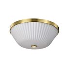 Satco 60-8725 Royale 3-lumières 60W Laiton bruni Plafonnier encastré