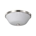 Satco 60-8735 Royale 3-lumières 60W Nickel brossé Plafonnier encastré