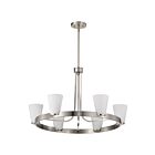 Satco 60-8736 Royale 5-lumières 60W Nickel brossé Lustre