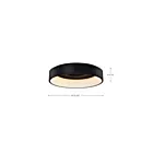 Satco 62-1454R1 30W Noir LED Plafonnier encastré