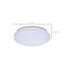 Satco 62-1851 11.5W 11" Blanc LED Plafonnier encastré