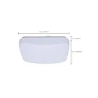 Satco 62-1855 11.5W 11" Blanc LED Plafonnier encastré