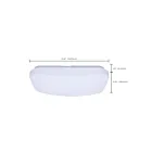 Satco 62-1856 17W 14" Blanc LED Plafonnier encastré