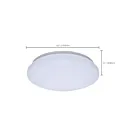 Satco 62-1860 14W 11" Blanc LED Plafonnier encastré