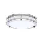 Satco 62-1875 18W 10" Nickel brossé LED Plafonnier encastré