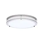 Satco 62-1876 25W 13" Nickel brossé LED Plafonnier encastré