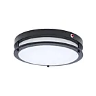 Satco 62-1891 25W 13" Noir LED Plafonnier encastré