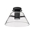 Satco 62-2063 Edmond 12W Noir mat Plafonnier semi-encastré