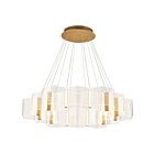 Satco 62-2404 Kenzo 12-lumières 85W Bronze anodisé poli Lustre