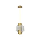 Satco 62-2412 Idris 4-Lumière 37W Laiton vintage Suspendu