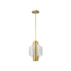 Satco 62-2413 Idris 3-Lumière 26W Laiton vintage Suspendu