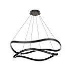 Satco 62-2421 Sylas 64W Noir mat LED Suspendu
