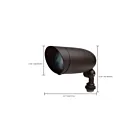 Satco 62-5901 6W Bronze LED Projecteur de sécurité