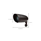 Satco 62-5902 9W Bronze LED Lumière de sécurité