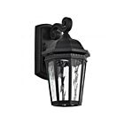 Satco 62-5945 East River 1-Lumière 10W Noir mat Lanterne murale d'extérieur