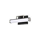 Luminaire de Vanit Satco 62-656 Solano Noir/Nickel brossé