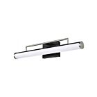 Luminaire de Vanit Satco 62-658 Solano Noir/Nickel brossé