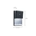 Satco 65-888 20W Noir LED Applique extérieure