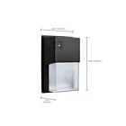 Satco 65-986 Bronze LED Applique extérieure Wattage et CCT Sélectionnable