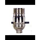 Douille à interrupteur à poussoir On-Off Satco 80-1033 nickel poli