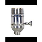 Douille à bouton rotatif On-Off Satco 80-1041 nickel poli