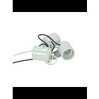 Douille en porcelaine 3-lumières Satco 80-1082 vitré