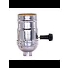 Douille à bouton rotatif On-Off Satco 80-1101 nickel