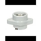 Prise d'enseigne en porcelaine sans clé Satco 80-1149 blanc