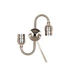 Twin Keyless with Clear Argent Wire Satco 80-1271