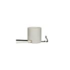 Douille en porcelaine sans clé Satco 80-1328 blanc