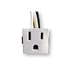 Prise de courant enfichable à 2 bouts, 4 fils Satco 80-1408