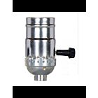 Douille à bouton rotatif On-Off Satco 80-1559 nickel