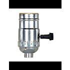 Douille à bouton rotatif à 3 voies Satco 80-1561 nickel