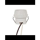 Douille avec capuchon sans clé en porcelaine à encliquetage Satco 80-1674 verre