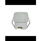 Douille en porcelaine sans clé Satco 80-1680 blanc